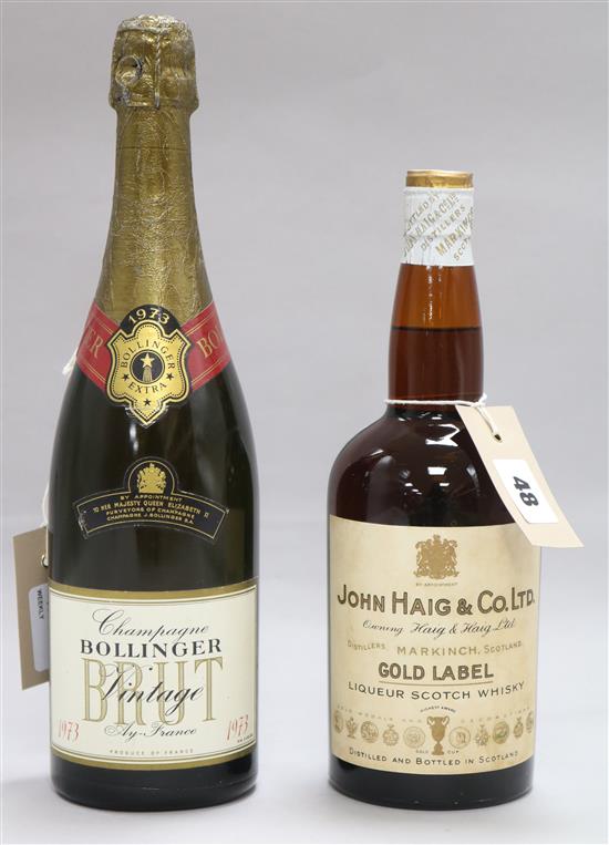 節約術】 BOLLINGER TRADITION 1973 空き瓶 | auctionsint.com