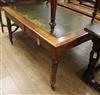 A Victorian mahogany library table W.144cm                                                                                             