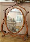 A satinwood skeleton framed toilet mirror W.53cm                                                                                       