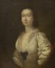 18th century English School, oil on canvas, Portrait of a lady, later inscription verso, 36 x 30cm                                                                                                                          