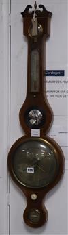 Luigi Solcha of Hull. A wheel barometer H.97cm                                                                                         