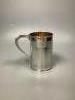 A George III silver mug, with reeded bands, marks rubbed, circa 1800                                                                                                                                                        