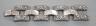 A large Mexican white metal bracelet, approx. 17cm, 72 grams.                                                                                                                                                               