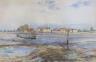 Bernard F. Gribble (1873-1962), watercolour, Estuary at low tide, signed, 49 x 73cm                                                                                                                                         