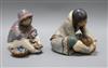 Two Lladro figures: An Eskimo 'Girl with Cold Feet' and Eskimo 'Fish Seller'                                                           