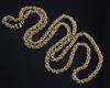 A heavy Victorian style 18ct gold fancy rope twist chain, 68cm.                                                                        