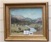 William Dring (1904-1990), oil on board, 'Gwynant Valley', signed 20 x 25cm                                                            