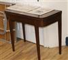 A late George III mahogany card table                                                                                                  