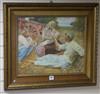 Cesare Peruzzi (1894-1955), oil on canvas, 'L'Ora della Siesta', signed, 49 x 59cm                                                     