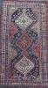 An antique Qashqai blue ground rug 220 x 127cm                                                                                                                                                                              