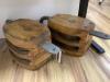 A pair of Dutch ships pulleys 75cm                                                                                                                                                                                          