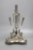 A Walker and Hall silver plated epergne stand, 42cm high                                                                                                                                                                    