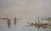 Thomas Bush Hardy (1842-1897), Off Venice, Watercolour with bodycolour, 16 x 24 cm.                                                                                                                                         