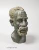 A Zimbabwe carved soapstone head                                                                                                                                                                                            