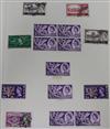 A collection of World Stamps and World War II stamp covers etc                                                                         