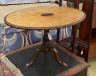 A George III and later oval tilt top occasional table, width 81cm, height 55cm                                                                                                                                              