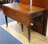 A Regency mahogany extending dining table, with concertina action and two additional leaves w.52cm un-extended                         