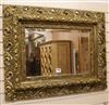 A giltwood framed wall mirror W.94cm H.74cm                                                                                            