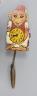 A Paico Wood and tin plate novelty monkey wall timepiece, 21cm                                                                                                                                                              