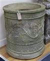 A pair of reconstituted stone tubs W.51cm approx.                                                                                      