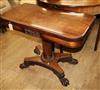 A William IV rosewood card table                                                                                                       