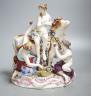Continental porcelain group in Meissen style - Europa and the Bull, 25cm                                                                                                                                                    