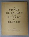 Eluard, Paul - Le Visage de la Paix par Picasso et Elvard, qto, soft covers, number 60 of 2000, 29 illustrations                       