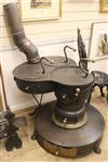 A Dutch barge wood burning stove W.68cm                                                                                                