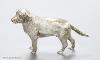 A modern free standing silver miniature model of a dog, C.F.H & Co, London, 1994, height 76mm, 243 grams.                                                                                                                   