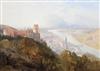 James Baker Pyne (1800-1870) View of Heidelberg, Germany, 22.5 x 31.5in.                                                               