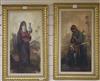 M. Kassab, pair of oils on canvas, portraits of veiled Arab women, signed, 60 x 30cm                                                   