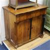 A mid 19th century mahogany cupboard, fitted with a frieze drawer over doors W.81cm                                                    