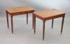 A pair of Victorian mahogany writing tables, W.92cm D.60cm H.76cm                                                                                                                                                           