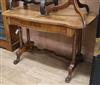 A 19th century mahogany serpentine sided mahogany centre table W.117cm                                                                 