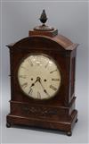 A Regency mahogany bracket clock height 53cm                                                                                           