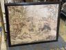 A framed machined tapestry panel, width 132cm, height 110cm                                                                                                                                                                 
