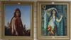 Modern Orientalist School, pair of oils on canvas, portraits of Arab girls, indistinctly signed, 60 x 50cm                             