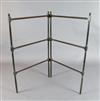 An early 19th century mahogany folding towel airer, W.2ft 2in. H.3ft 7in.                                                              