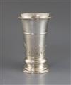 A late Victorian silver flower vase by Carrington & Co, 29 oz.                                                                         