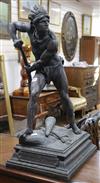 A spelter figure "The Last of The Mohicans"                                                                                            