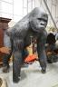 A large composition gorilla garden ornament, height 126cm                                                                                                                                                                   