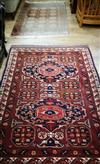 Two Caucasian rugs 170 x 115cm and 185 x 138cm                                                                                         