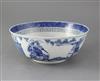 A Chinese blue and white bowl, 19th century, diameter 26cm                                                                             