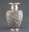 An early 20th century Persian silver vase, 16.5 oz.                                                                                    