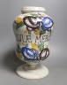 A Dutch Delft drug jar - 26cm tall                                                                                                                                                                                          