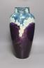 A large Minton Secessionist floral decorated vase, 48 cms high-restored.                                                                                                                                                    
