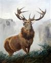 Robert Cleminson (1864-1903) The Monarch of the Glen 29.5 x 24.5in.                                                                    