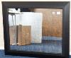 A contemporary distressed mirror, 91.5 cm wide, 76.5 cm high                                                                                                                                                                