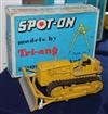 A Tri-Ang spot-on model caterpillar D.9 Bulldozer No.116 boxed length 14.5cm                                                           