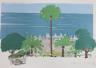 Paul Hogarth (1917-2001), lithograph, 'Villa by the sea', signed in pencil, 134/200, 55 x 75cm                                                                                                                              